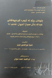 Image of بنیادی ریتم لە شیعرە کوردییەکانی عبدالله بەگی مصباح الدیوان (ئەدەب)دا