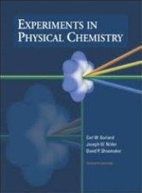 Image of : Experiments in Physical Chemistry