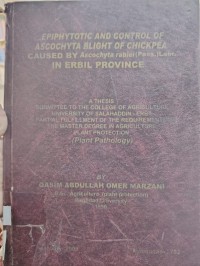 Image of ΕΡΙΡΗΥΤOTIC AND CONTROL OF ASCOCHYTA BLIGHT OF CHICKPEA CAUSED BY Ascochyta rabiei(Pass.) Labr. IN ERBIL PROVINCE