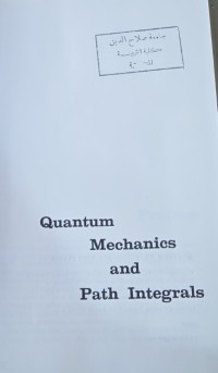 Image of : Quantum Mechanics and Path Integrals