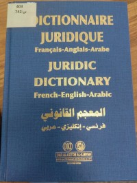 Image of المعجم القانوني
فرنسي - انكليزي- عربي