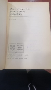 Image of 0Pes: TWenty-five years of pries and poIities