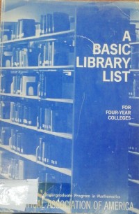 Image of A BASIC LIBRARY LIST