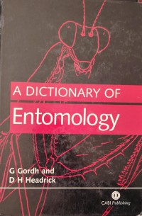 Image of A DICTIONARY OF ENTOMOLOGY