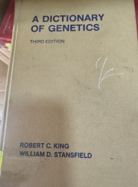 Image of A Dictionary of Genetics
