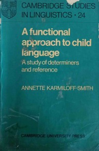 Image of A Functional Approach to Child Language
