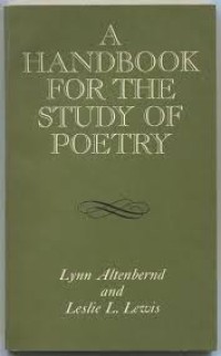 Image of A Handbook for the Study of Poetry