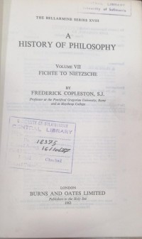 Image of A HISTORY OF PHILOSOPHY