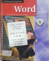 Image of A professional Approach Word