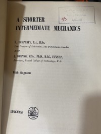 Image of A Shorter Intermediate Mechanics