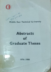 Image of Abstracts of graduate theses
