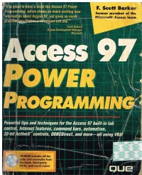 Image of ACCESS 97 POWER PROGRAMMING