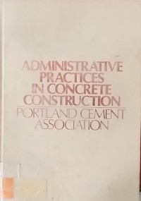 Image of Administrative Practices In Concrete Construction