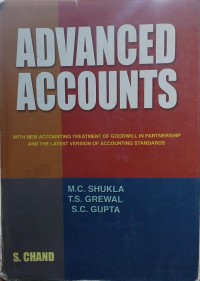 Image of Advanced Accounting with New Accounting Treatment of Goodwill in Parnership and the Latest Verson of Accounting Standards