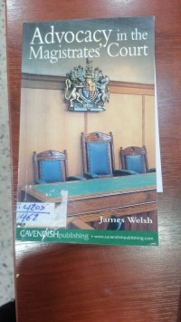 Image of Advocacy in the Magistrates