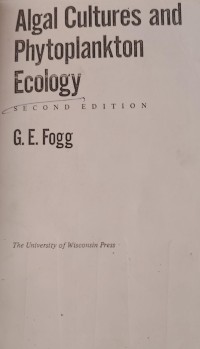 Image of Algal Cultures and Phytoplankton Ecology