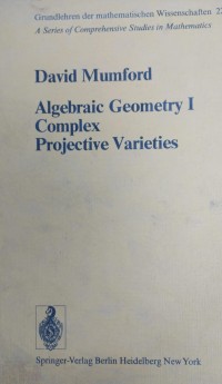 Image of Algebraic Geometry I Complex Projective Varieties
