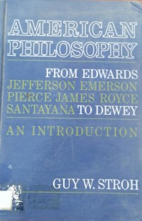 Image of AMERICAN PHILOSOPHY FROM EDWARDS