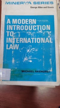 Image of AMODERN INTRODUCTION TO INTERNATIONAL LAW