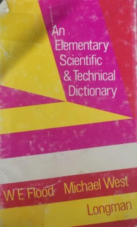 Image of An Elementary Scientific and Technical Dictionary