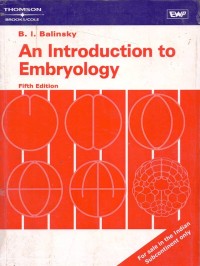 Image of An Introduction to Embryology