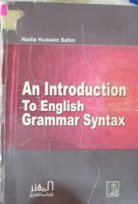 Image of An Introduction to English Grammar Syntax