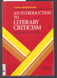 Image of An Introduction to Literary Criticism