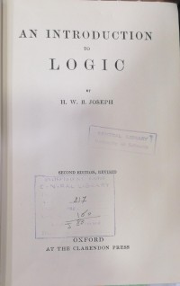 Image of AN  INTRODUCTION TO LOGIC