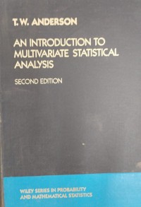 Image of An Introduction to Multivariate Statistical Analysis