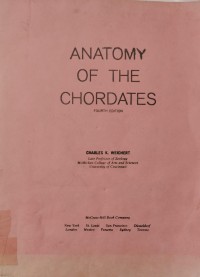 Image of ANATOMY OF THE CHORDATES