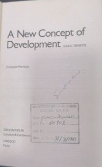 Image of ANew concept of Development BASIC TENETS