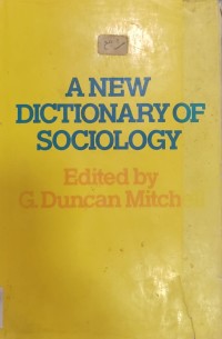 Image of ANEW DICTIONARY OF SOCIOLOGY