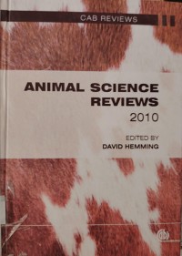 Image of ANIMAL SCIENCE REVIEWS