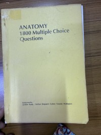 Image of ANOTOMY 1800Multiple Choice Questions