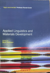Image of Applied Linguistics and Materials Development