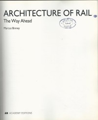 Image of ARCHITECTURE OF RAIL THE WAY AHEAD