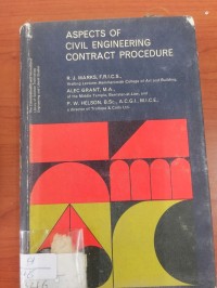 Image of ASPECTS OF CIVIL ENGINEERING CONTRACT PROCEDURE