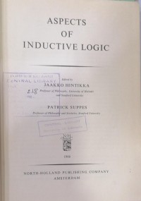 Image of ASPECTS OF INDUCTIVE LOGIC