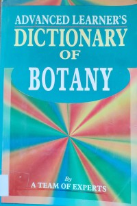 Image of AVANCED LEARNERS DICTIONARY OF BOTANY