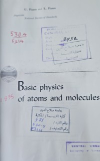 Image of Basic Physics of Atoms and Molecules