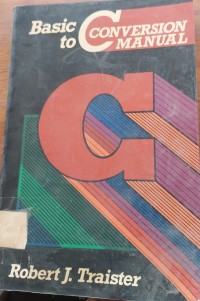 Image of BASIC TO C CONVERSION MANUAL