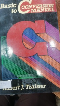 Image of BASIC TO C CONVERSION MANUAL