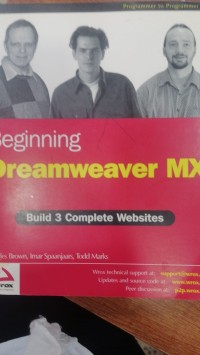 Image of Beginning Dreamweaver MX