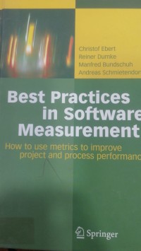 Image of Best practices in software measurement