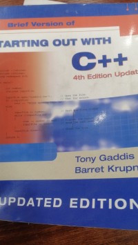 Image of Brief version STARTING OUT WITH C++