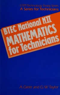 Image of BTEC National NII Mathematics for Technicians