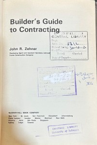 Image of BUILDERS GUIDE TO CONTRACTING