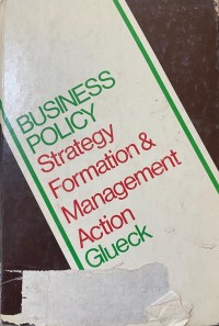 Image of Business Policy Strategy Formation & Management Action