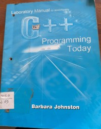 Image of C++ PROGRAMMING TODAY
