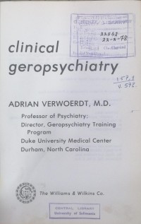 Image of c1inical Geropsychiatry
